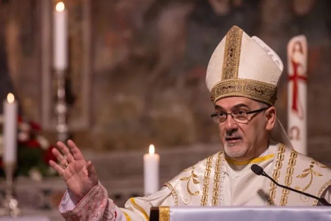 Latin patriarch of Jerusalem takes possession of Rome titular church after delays due to war