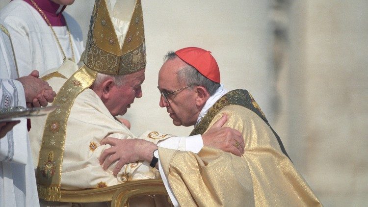 On this day, Saint John Paul II made Cardinal the now Pope Francis