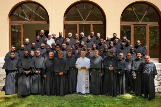 Pope Leo XIV meets with his Augustinian brothers in Rome