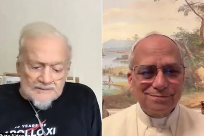 Pope Leo XIV marks moon landing anniversary with call to U.S. astronaut Buzz Aldrin