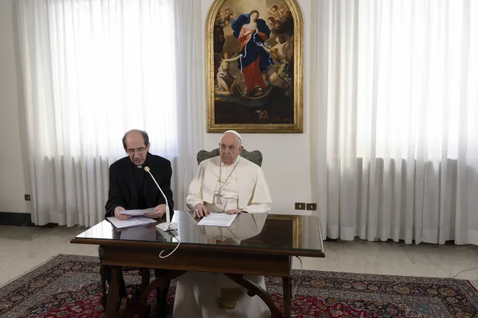 Pope Francis on first Sunday of Advent: ‘I’m improving, but my voice still doesn’t work’
