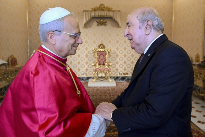 Pope Leo XIV meets Algerian president, discusses Church life and peacebuilding