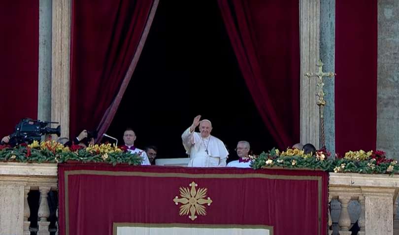 Echter onszelf Oproepen Pope Francis, Christmas Urbi et Orbi 2022: "The world is experiencing a  famine of peace"